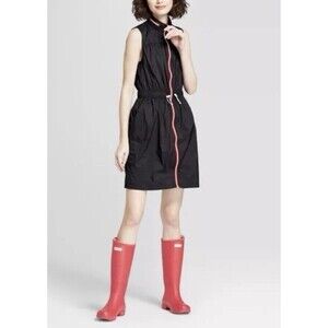 NWOT Hunter for Target Women Zip Front  Scuba Sleeveless Black Dress SZ XS